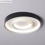 Minimalist 2 - Circle Led Hotel Flush Mount Light - 18/22 Inch Diameter Warm/White