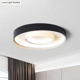 Minimalist 2 - Circle Led Hotel Flush Mount Light - 18/22 Inch Diameter Warm/White