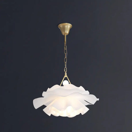 Minimalist Acrylic Flower Pendant Lighting: 2-Light Ceiling Fixture For Living Room Gold / 21.5’’