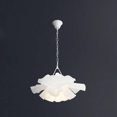 Minimalist Acrylic Flower Pendant Lighting: 2-Light Ceiling Fixture For Living Room White / 21.5’’