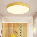 Minimalist Acrylic Flush Mount Ceiling Light For Bedroom Yellow / 9
