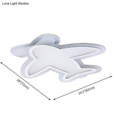 Minimalist Acrylic Flush-Mount Led Ceiling Lamp - White