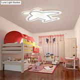 Minimalist Acrylic Flush-Mount Led Ceiling Lamp - White