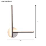 Minimalist Acrylic Led Wall Sconce In Warm/White Light For Bedroom