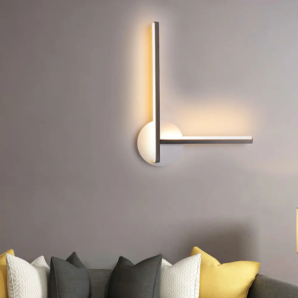 Minimalist Acrylic Led Wall Sconce In Warm/White Light For Bedroom