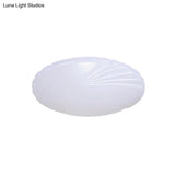 Minimalist Acrylic Shade Led Ceiling Flush Mount - 7.5’/9’/12’ Dia White Light For Bedroom