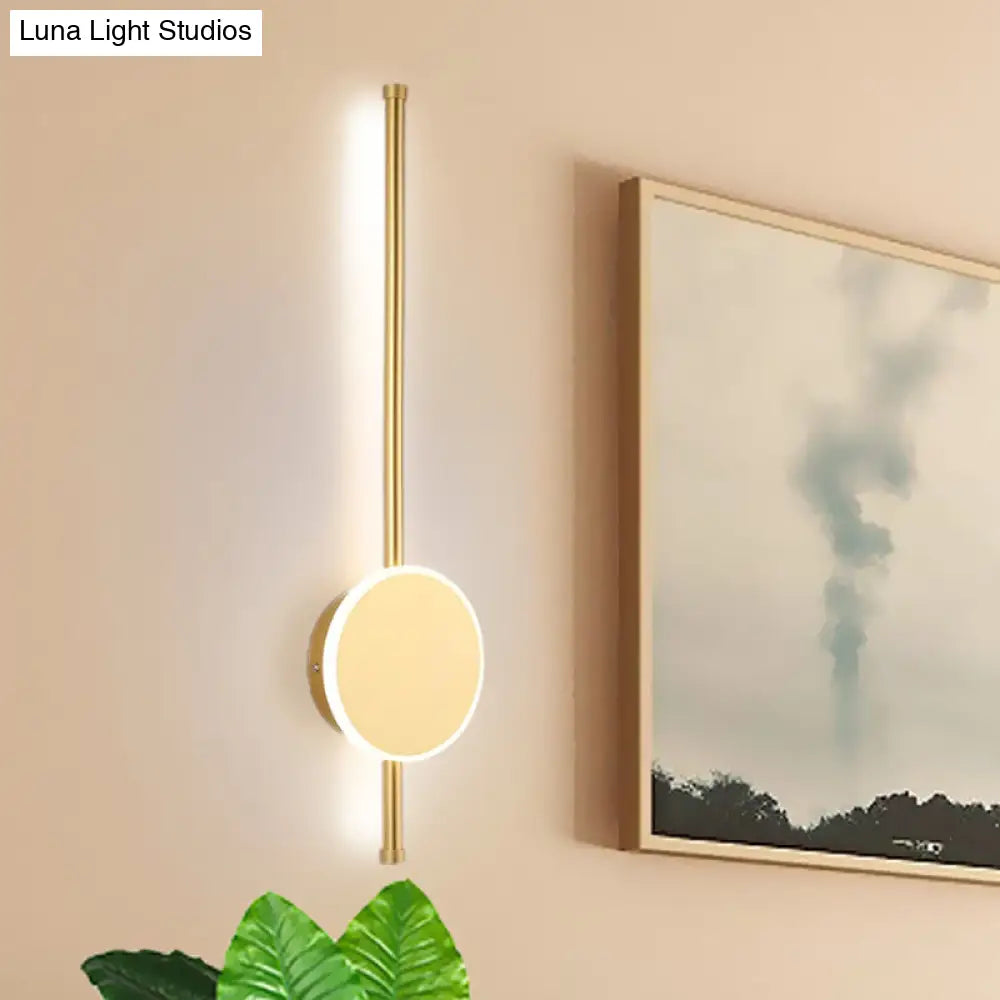 Minimalist Acrylic Wall Sconce With Led Light In Black/White - Available 3 Sizes