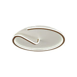 Minimalist Aluminum Led Flush Mount Lighting For Study Room Gold / Third Gear
