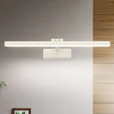 Minimalist Aluminum Wall Lamp - Led Vanity Mirror Light For Bathroom (16/19.5 W) Black/White White /