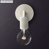Minimalist Bare Bulb Metal Wall Lighting - 1/2-Light Indoor Sconce Lamp Black/Brass/Chrome Square