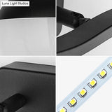 Minimalist Black Acrylic Bowl Led Wall Sconce Vanity Light Fixture For Bath