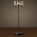 Minimalist Black Led Crystal Floor Lamp For Living Room