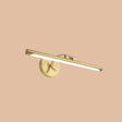 Minimalist Brass Led Vanity Sconce For Linear Bathroom Lighting / 16