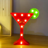 Minimalist Cartoon Wall Lamp: Battery-Powered Led Nightstand Light Red