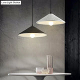 Minimalist Conical Resin Hanging Lamp With 1-Light Suspension For Dining Room