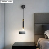 Minimalist Creative Luxury Bedroom bedside wall lamp with spotlight Wall Lamp