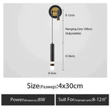 Minimalist Creative Luxury Bedroom Bedside Wall Lamp With Spotlight Type B X / Warm Light 3000K