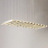 Minimalist Crystal Dining Room Chandelier Pendant Light - Stainless-Steel Led Hanging Fixture 12 /