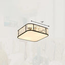 Minimalist Crystal Flush Mount Ceiling Light For Bedroom Black / 14’