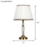 Minimalist Crystal Nightstand Lamp Gold Bedside Light For Bedroom