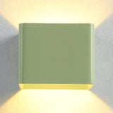 Minimalist Cube Shade Sconce Light - Aluminum Led Wall Mounted With Warm/White Lighting For Living