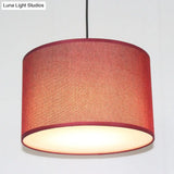 Minimalist Drum Suspension Single-Bulb Pendant Light Fixture Perfect For Restaurants