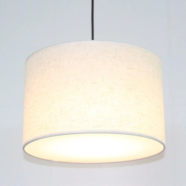 Minimalist Drum Suspension Single-Bulb Pendant Light Fixture Perfect For Restaurants