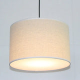 Minimalist Drum Suspension Single-Bulb Pendant Light Fixture Perfect For Restaurants Gray / 16