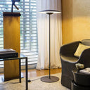 Minimalist Flying Saucer Led Floor Lamp - Creative Metal Bedside Light Black