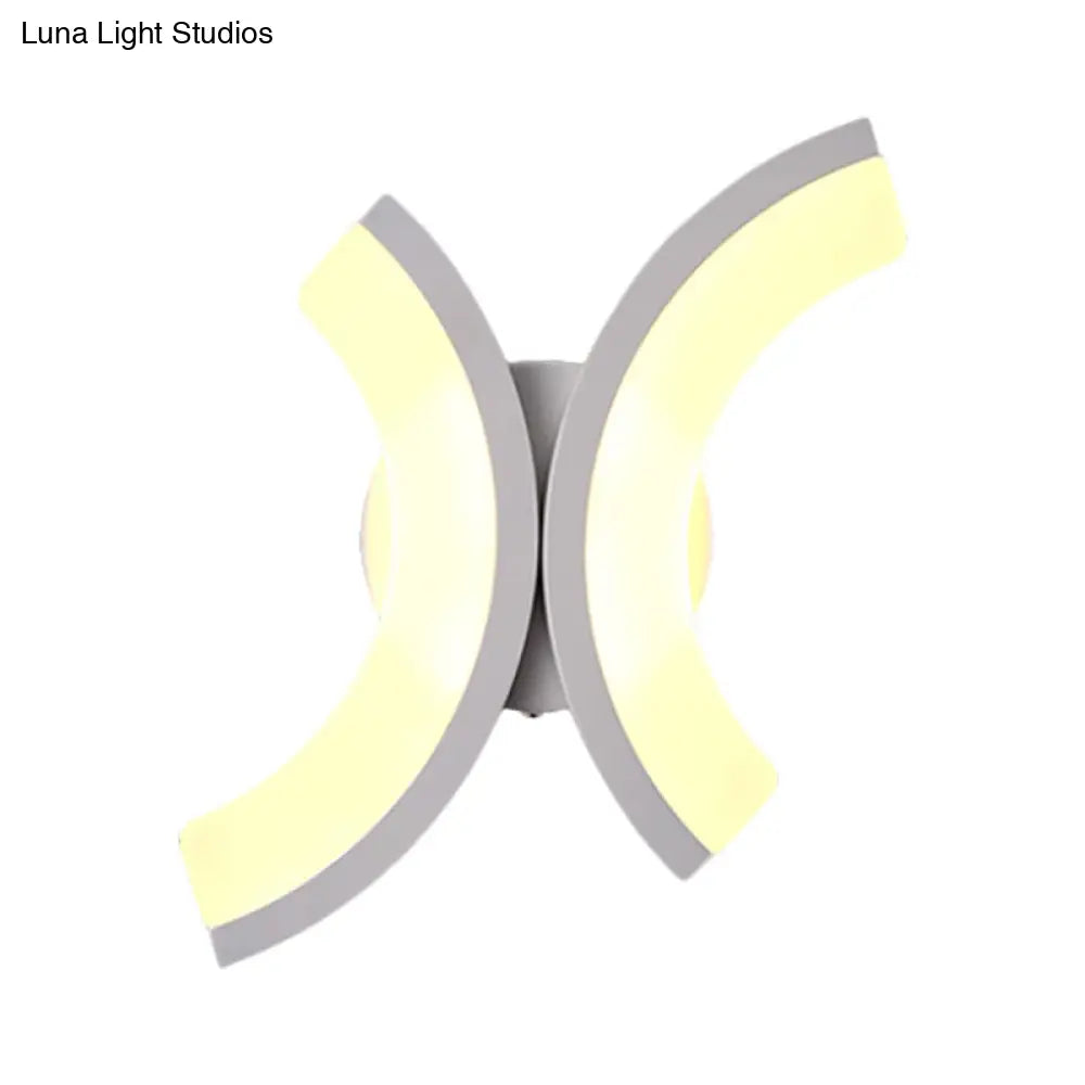 Minimalist Geometric Led Wall Sconce Warm/White Light