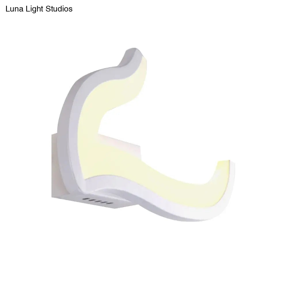 Minimalist Geometric Led Wall Sconce Warm/White Light