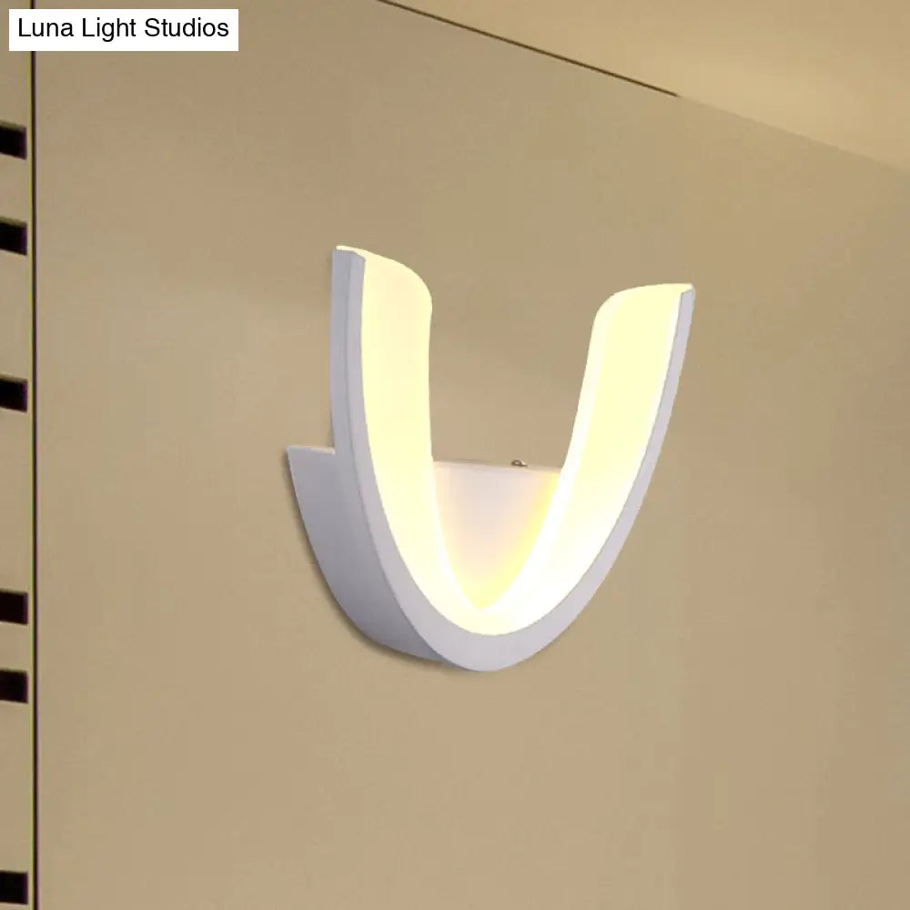 Minimalist Geometric Led Wall Sconce Warm/White Light