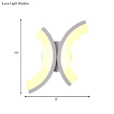 Minimalist Geometric Led Wall Sconce Warm/White Light