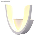 Minimalist Geometric Led Wall Sconce Warm/White Light