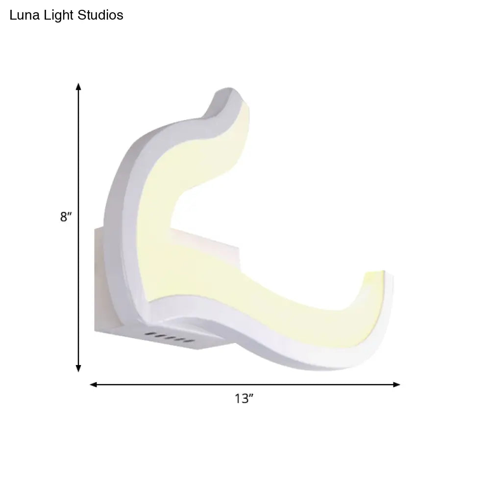 Minimalist Geometric Led Wall Sconce Warm/White Light