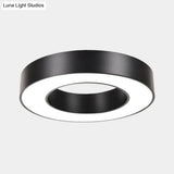 Minimalist Geometric Metal Led Ceiling Mount Light For Offices