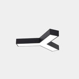 Minimalist Geometric Metal Led Ceiling Mount Light For Offices Black / Small Y