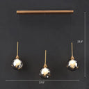 Minimalist Glass Pendant With 3-Head Down Lighting: Ideal For Dining Room And Multiple Hanging