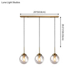 Minimalist Glass Sphere Pendant Light Fixture For Modern Indoor Ceiling Lighting