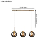 Minimalist Glass Sphere Pendant Light Fixture For Modern Indoor Ceiling Lighting