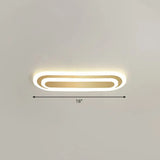 Minimalist Gold Led Ceiling Light For Bedroom - Acrylic Flush Mount Fixture / 16’ Warm