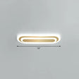 Minimalist Gold Led Ceiling Light For Bedroom - Acrylic Flush Mount Fixture / 16’ White