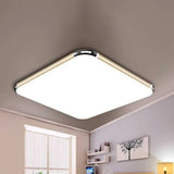 Minimalist Gold Led Flush Mount Ceiling Light For Bedroom Ultra-Thin Square/Rectangular Design With