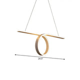 Minimalist Grey Led Pendant Light With Metal Shade For Dining Room Island In Warm/White