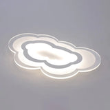 Minimalist Led Acrylic Cloud Flush-Mount Light Fixture - White Ceiling Lighting / Third Gear