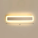 Minimalist Led Bar Vanity Light For Bathroom - White Acrylic Wall Mount / 16 Warm