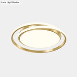 Minimalist Led Circle Flush Ceiling Light Acrylic Bedroom - Ready