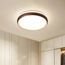 Minimalist Led Flushmount With Acrylic Shade - Black/Gold/Silver Flush Lighting For Living Room Gold