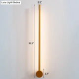 Minimalist Led Stair Sconce: Slim Aluminum Wall Light Fixture