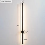 Minimalist Led Stair Sconce: Slim Aluminum Wall Light Fixture